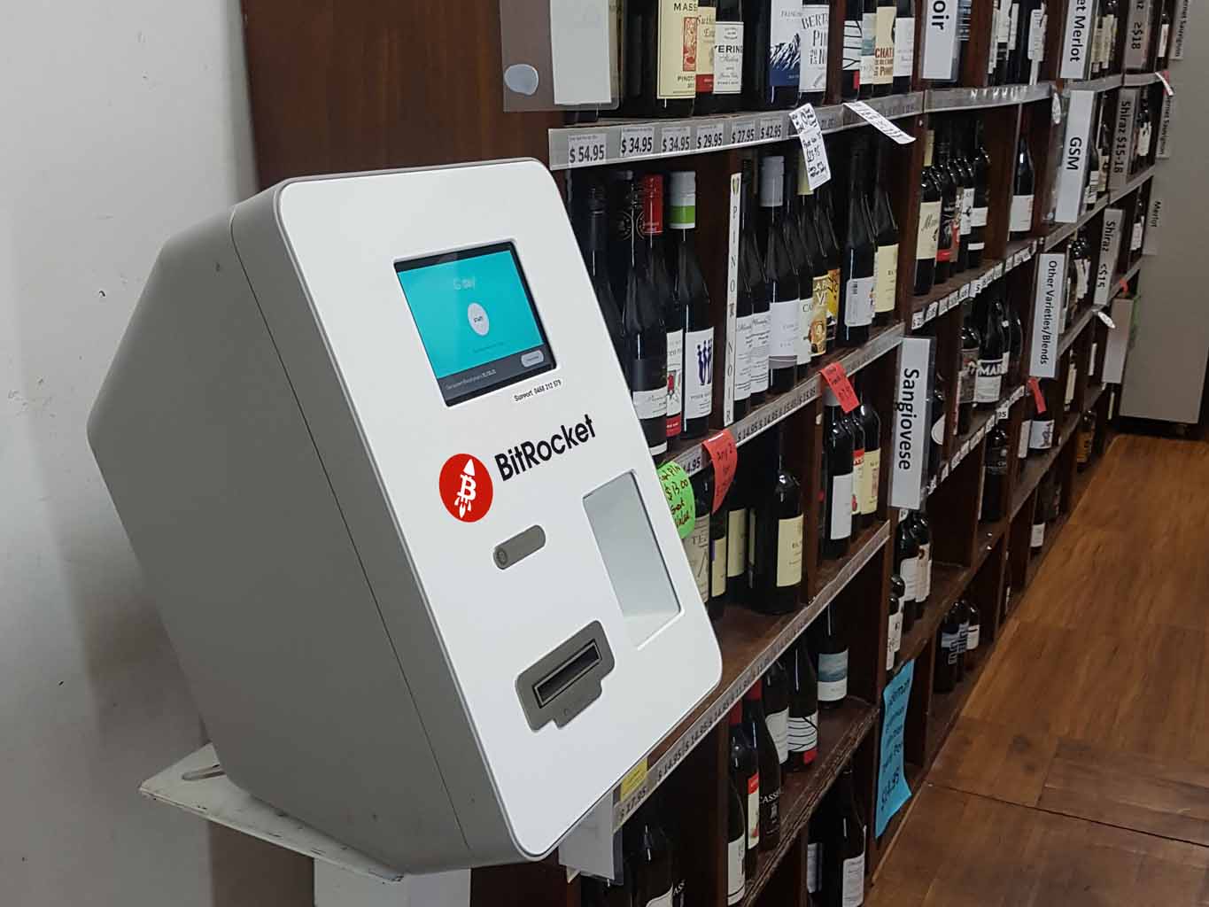 BitRocket Bitcoin ATM Macaulay Rd Cleanskins Wine Melbourne Buy Bitcoin ATM