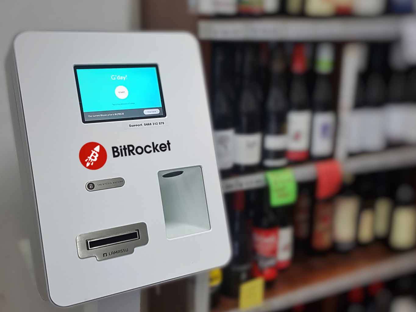 BitRocket Bitcoin ATM Macaulay Rd Cleanskins Wine Melbourne Buy Bitcoin ATM