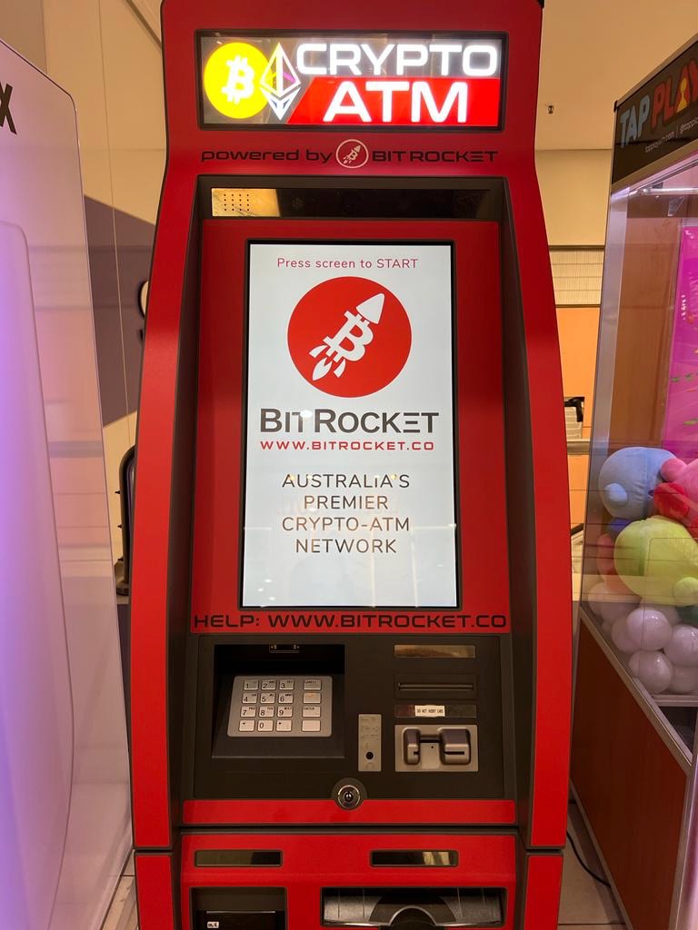 BitRocket Bitcoin ATM at The Myer Centre, Brisbane Queensland