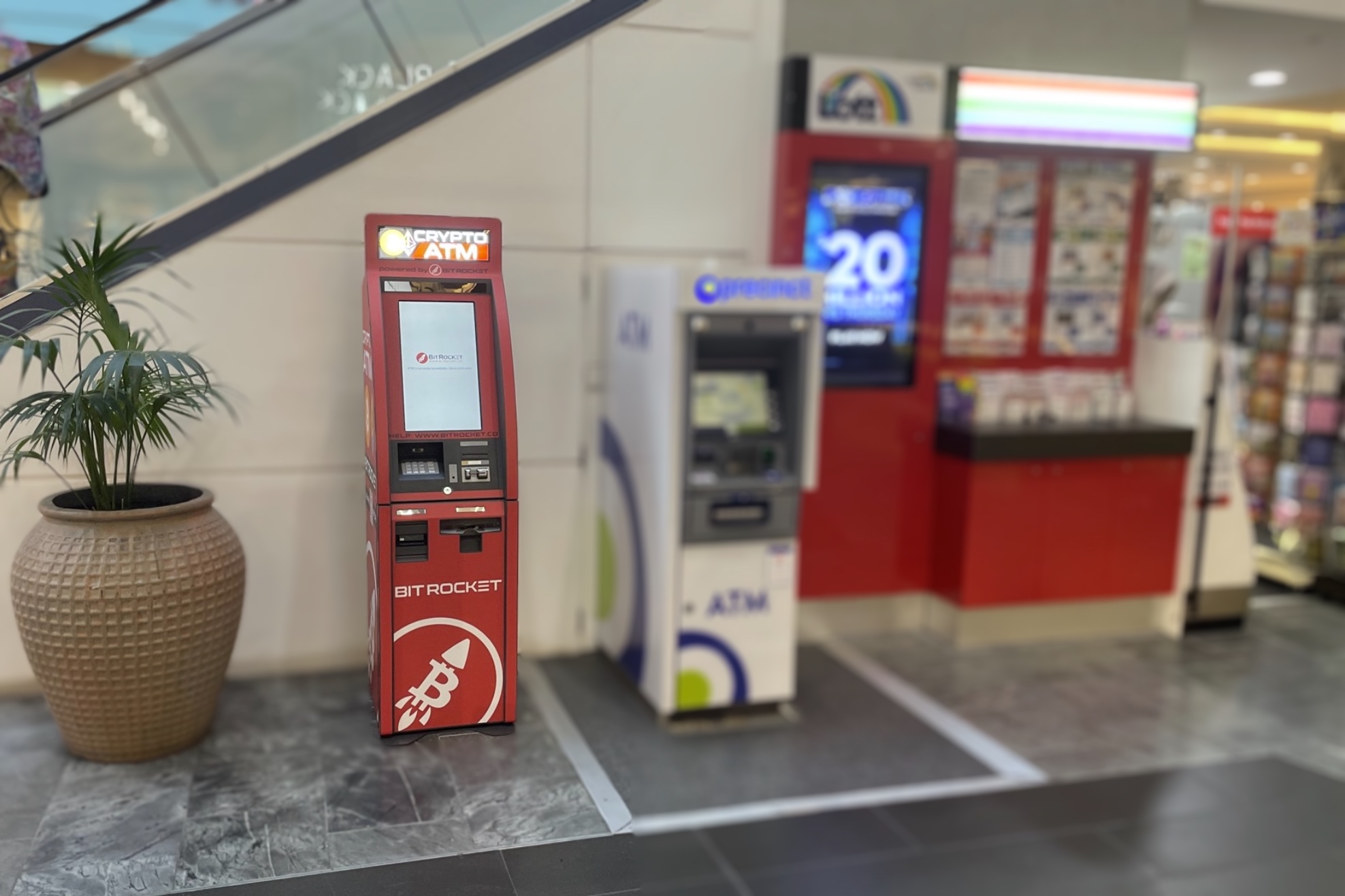 BitRocket Bitcoin ATM at Chermside, Brisbane Queensland