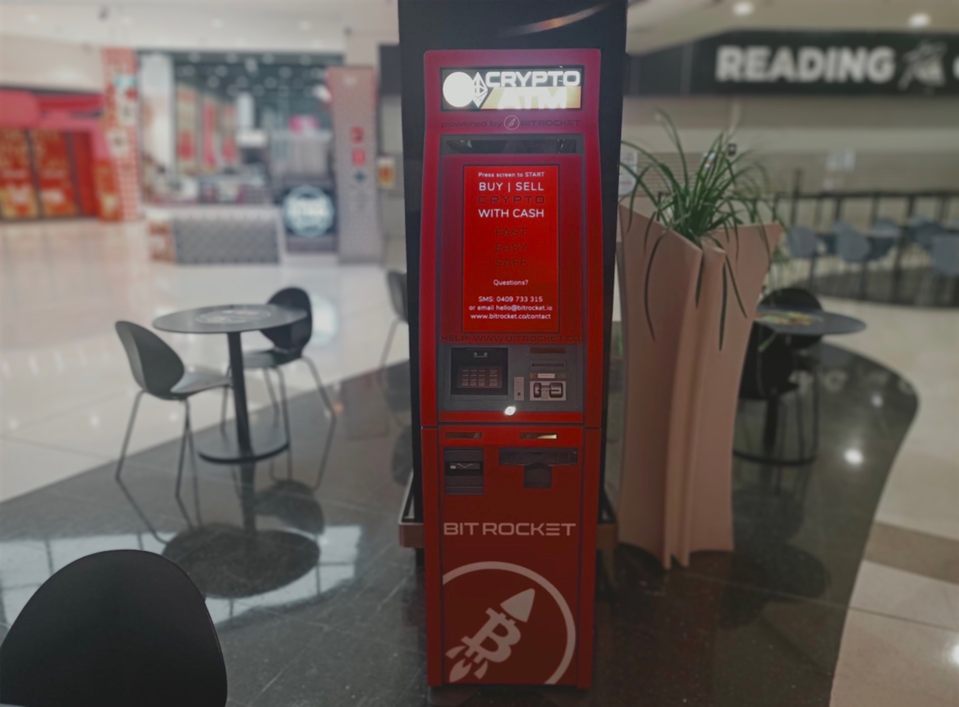 Bitrocket bitcoin ATM Rhodes Waterside