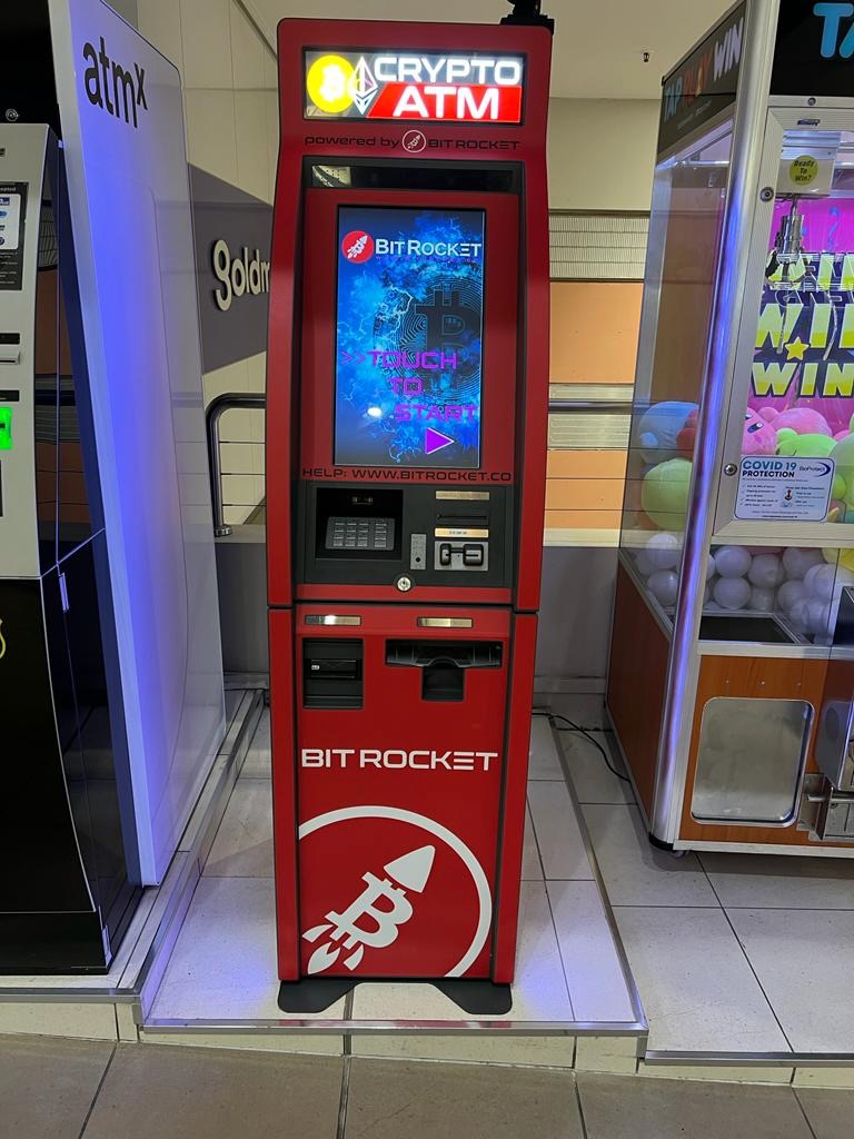 BitRocket Bitcoin ATM at The Myer Centre, Brisbane Queensland
