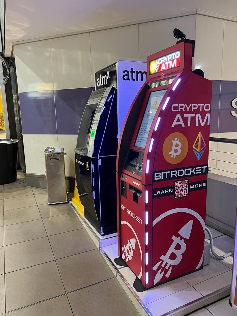 BitRocket Bitcoin ATM at The Myer Centre, Brisbane Queensland