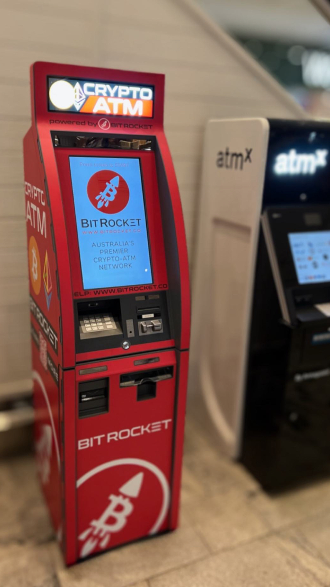 BitRocket Bitcoin ATM at Warringah Westfield, Northern Beaches, NSW