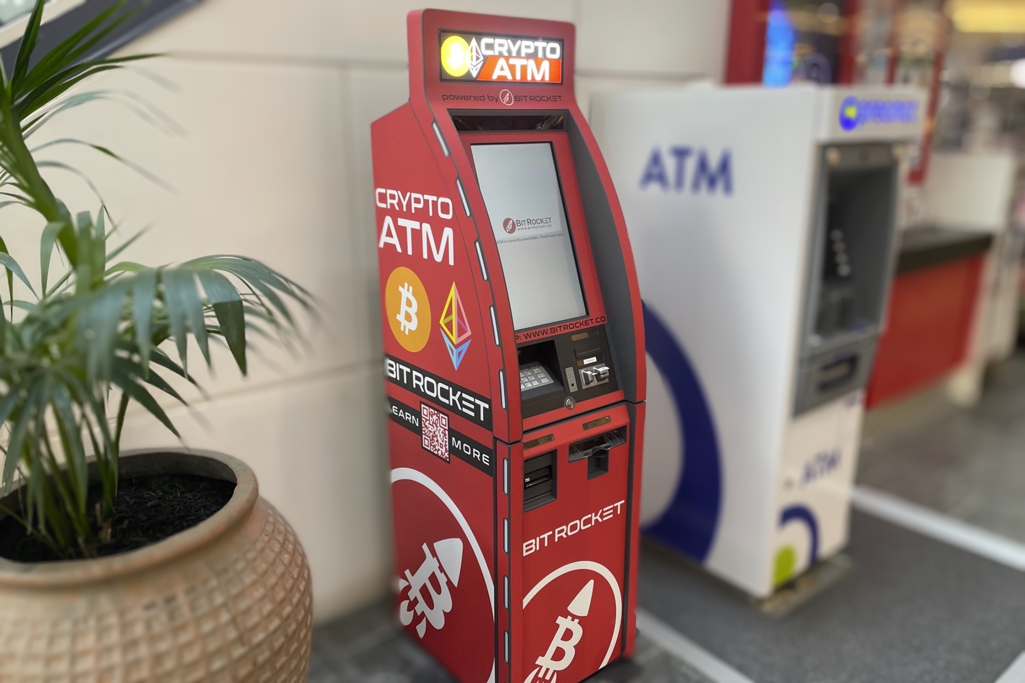 BitRocket Bitcoin ATM at Chermside, Brisbane Queensland
