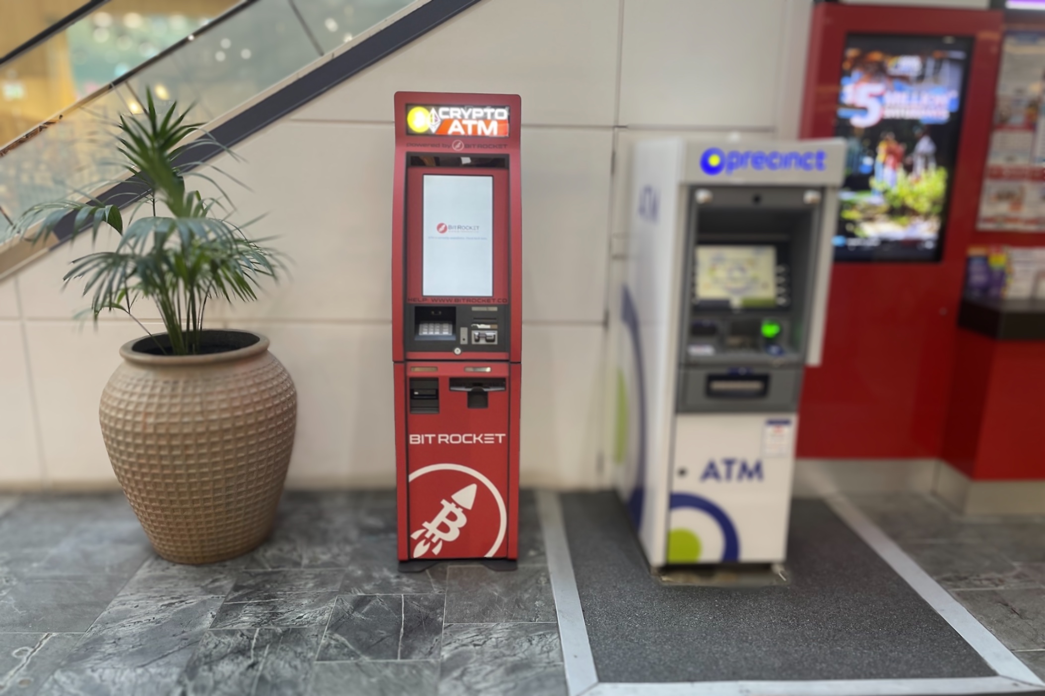 BitRocket Bitcoin ATM at Chermside, Brisbane Queensland